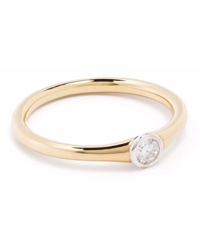 COURBET Origine Ring aus recyceltem 18kt Gelbgold mit synthetischem Diamant Gold
