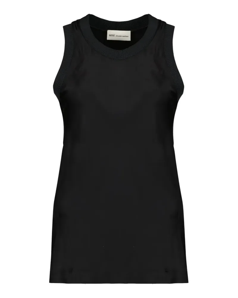 AMI Paris sleeveless tank top - Schwarz Schwarz