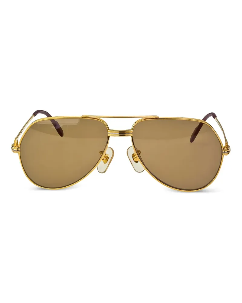 Cartier pilot-frame sunglasses - Gold Gold