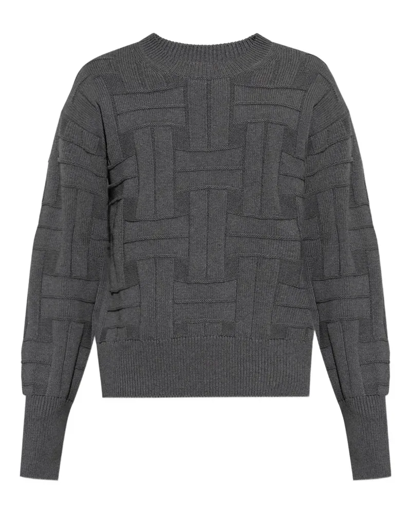 Kenzo Texturierter Strickpullover - Grau Grau