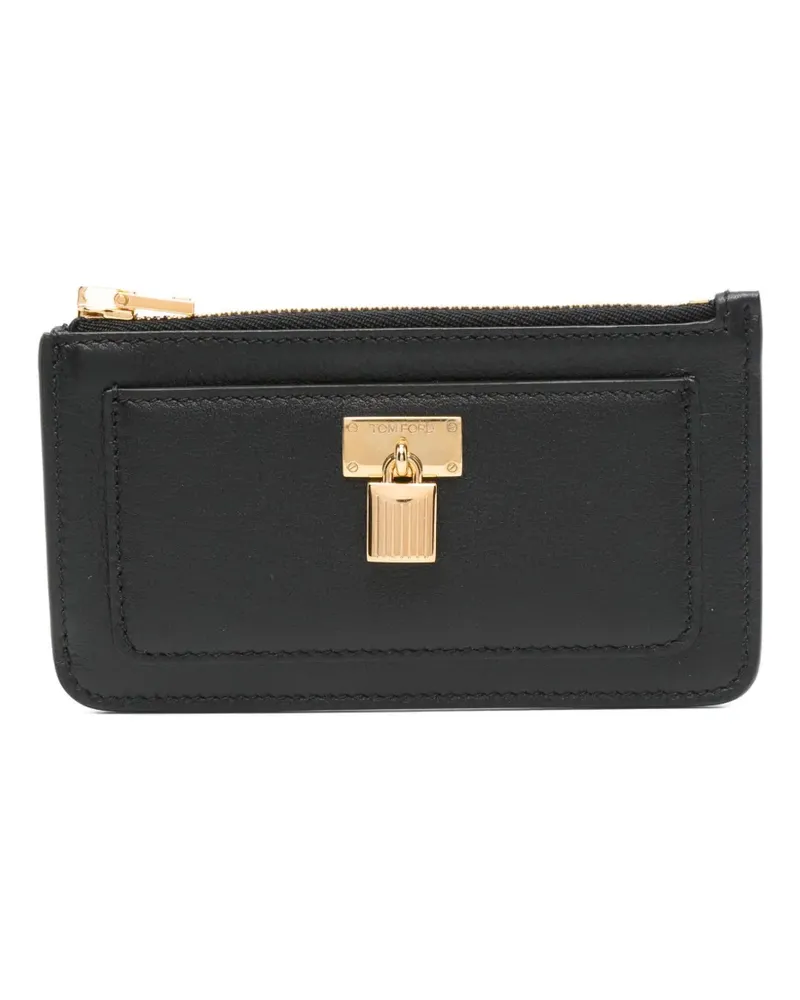 Tom Ford Kartenetui mit Schloss-Detail - Schwarz Schwarz