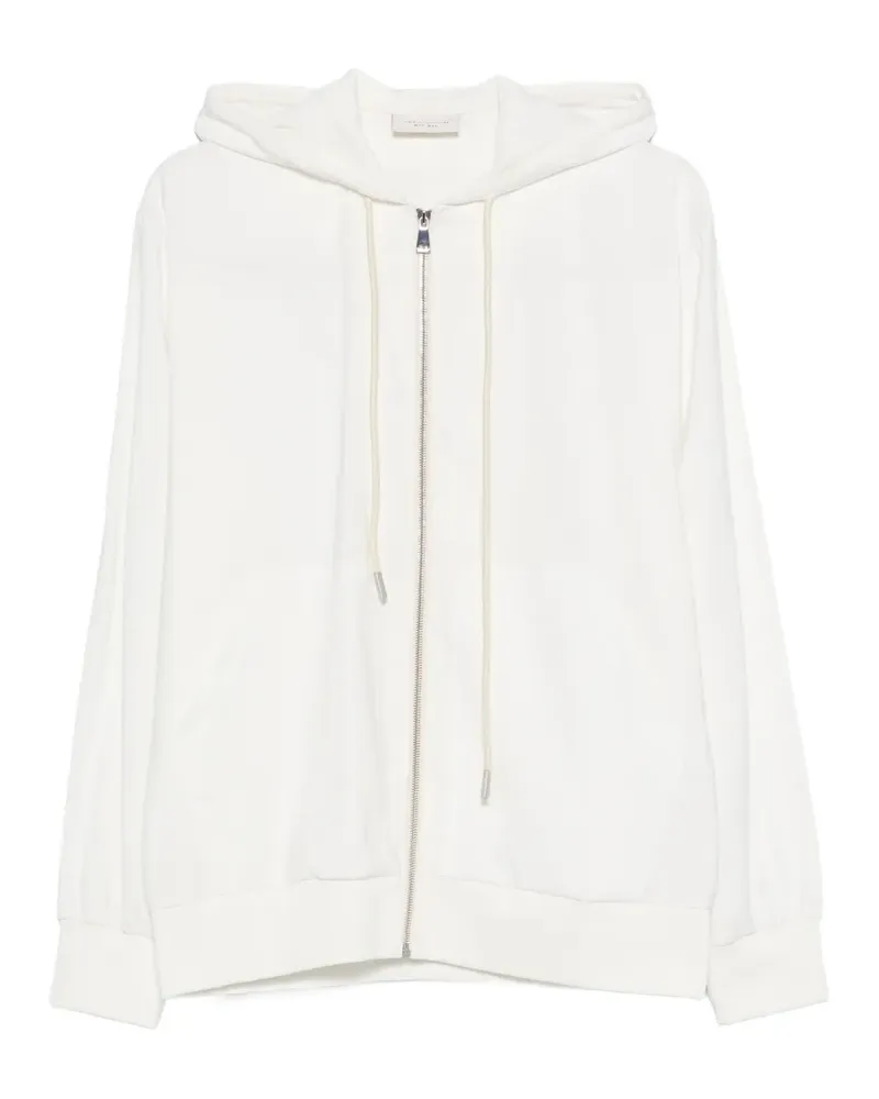 Yes London zip-fastening hoodie - Weiß Weiß