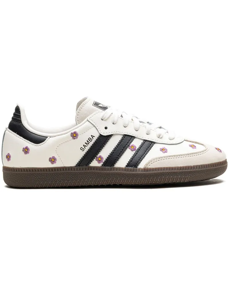 adidas Samba OG Purple Floral Sneakers - Nude Nude