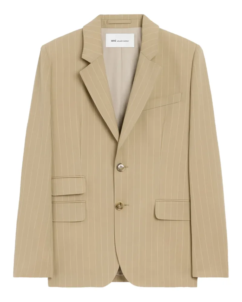 AMI Paris Gestreiftes Sakko - Nude Nude