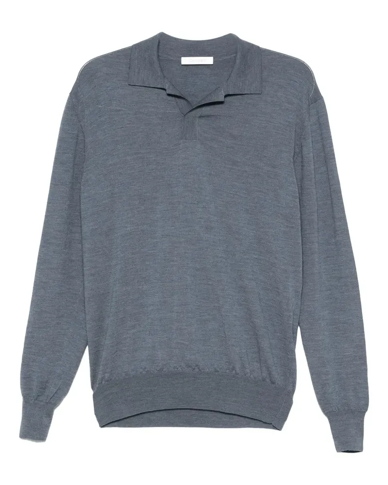 Cruciani Klassisches Poloshirt - Blau Blau