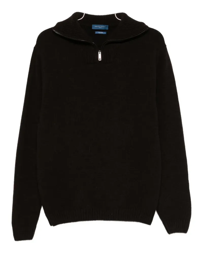 Daniele Fiesoli zip-collar sweater - Braun Braun