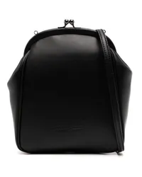 Yohji Yamamoto Mini-Tasche mit Logo-Prägung Schwarz