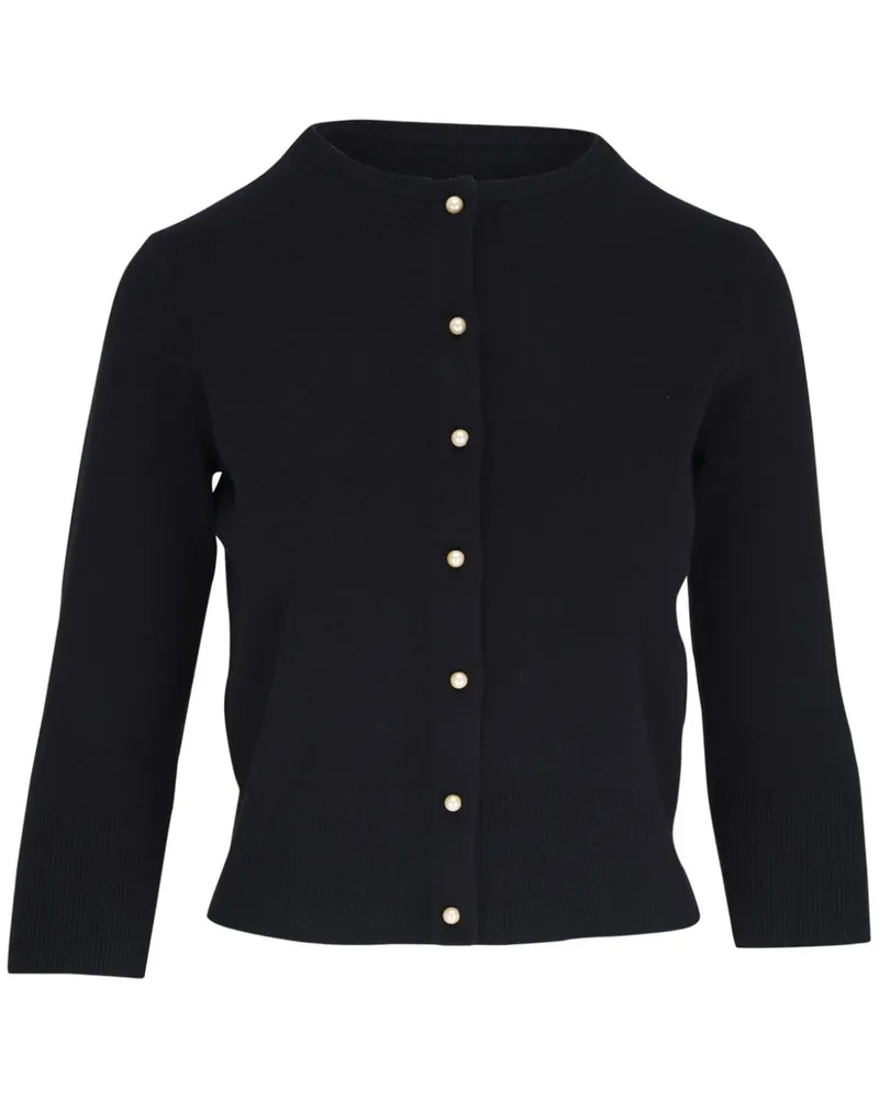 Vince Cardigan mit rundem Ausschnitt - Schwarz Schwarz