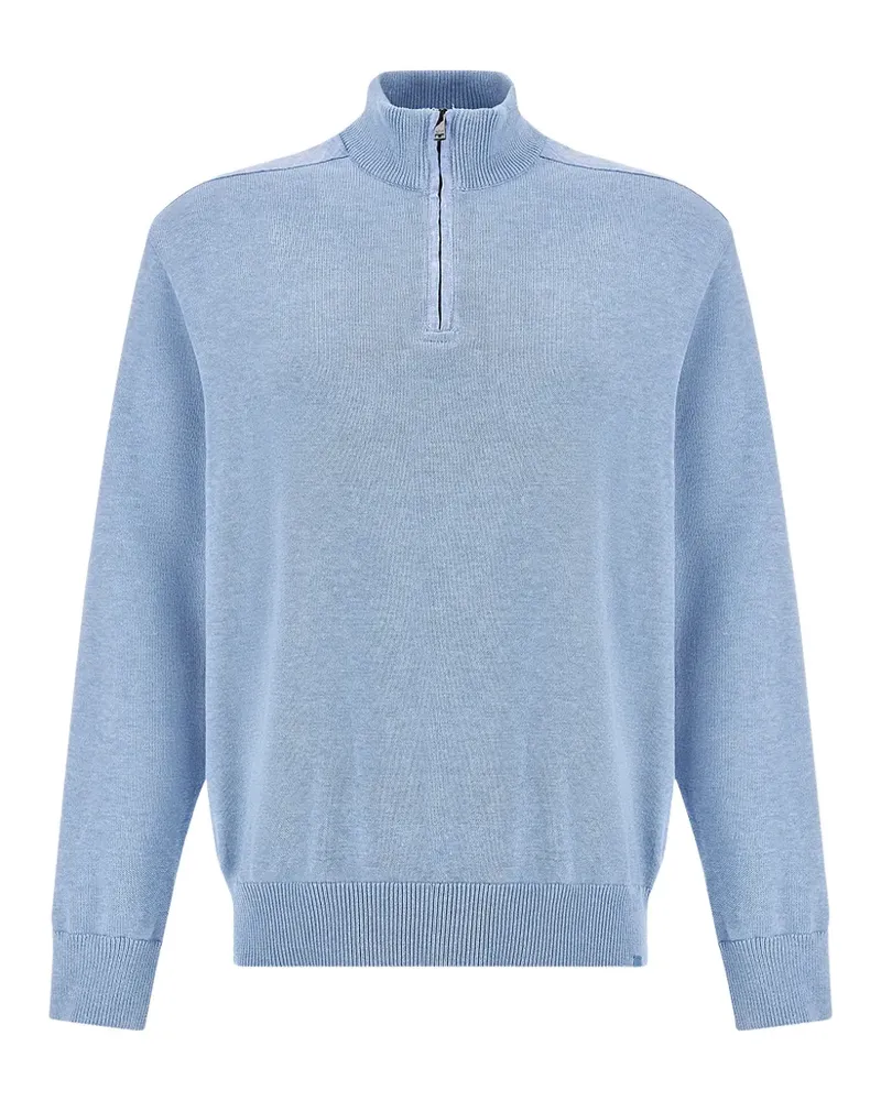 Paul & Shark half-zip cotton sweater - Blau Blau