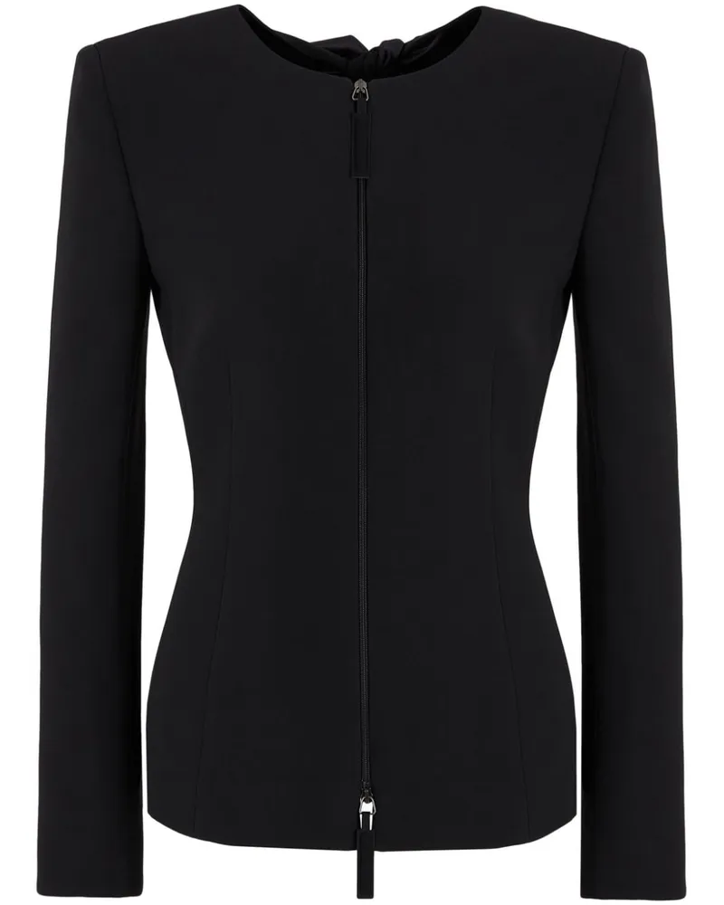 Giorgio Armani Jacke mit Schleife - Schwarz Schwarz