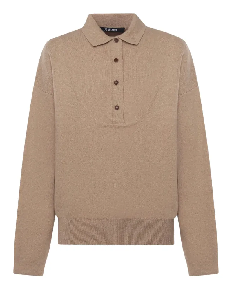 Jacquemus The Pallone Poloshirt - Nude Nude
