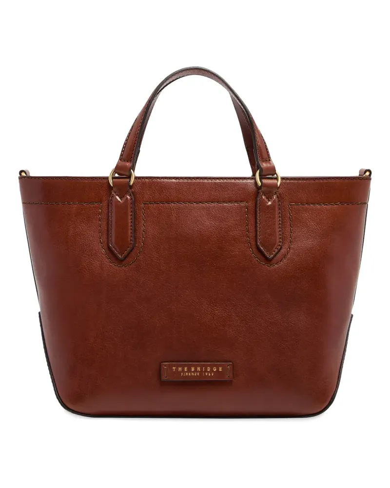 The Bridge Larissa leather tote bag - Braun Braun