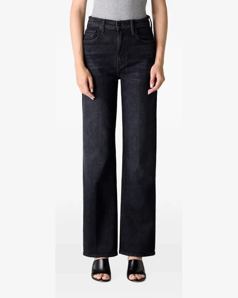 Mother Rambler Zip Sneak Jeans - Schwarz Schwarz