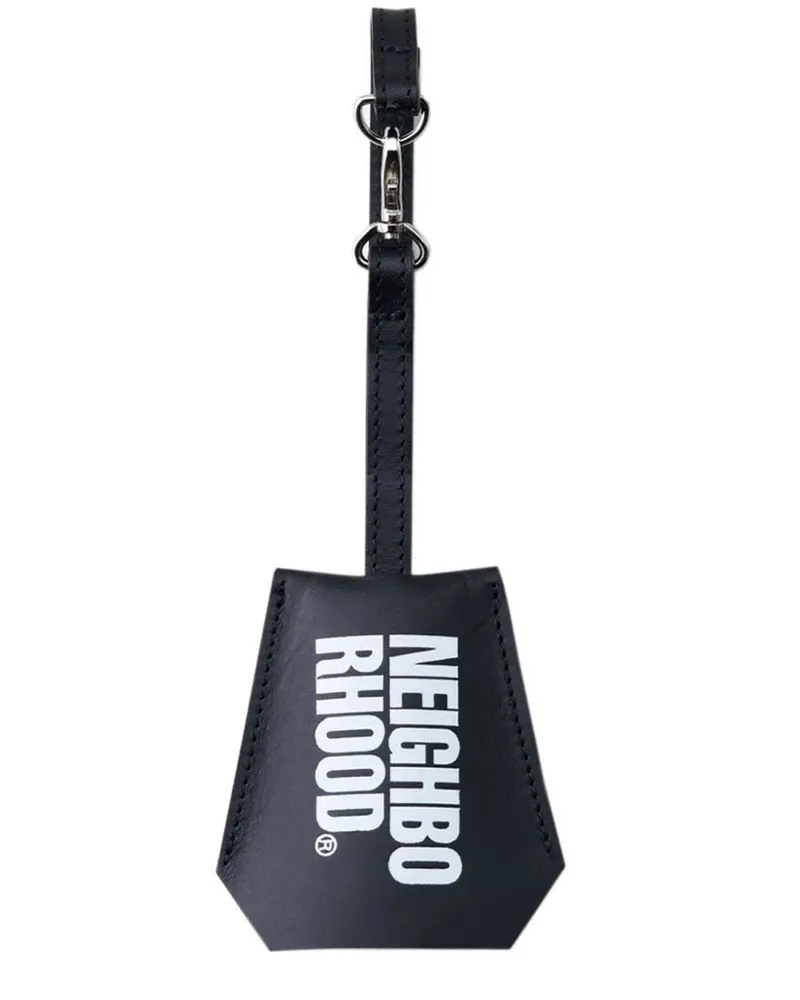 Neighborhood Schlüsselanhänger mit Logo-Print - Schwarz Schwarz