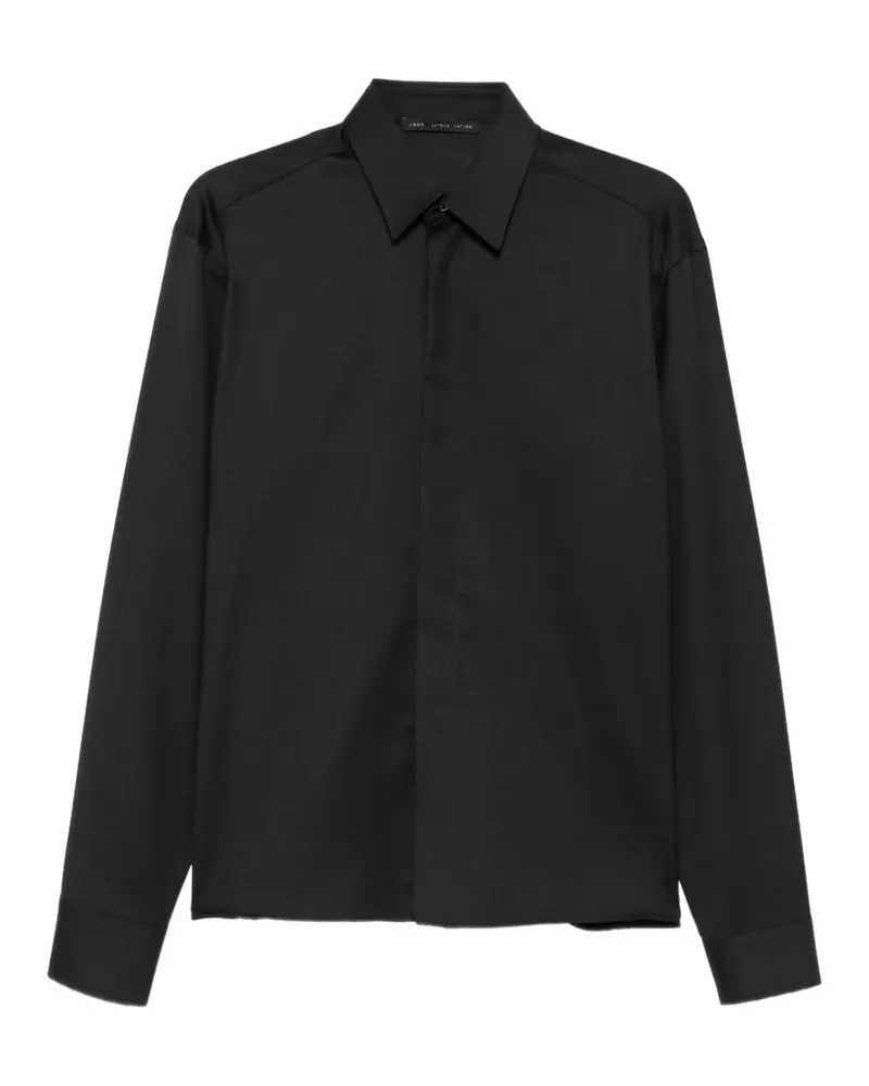 Low Brand concealed-front shirt - Grau Grau