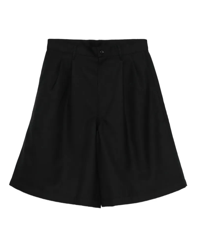 Comme des Garçons Shorts mit Falten - Schwarz Schwarz