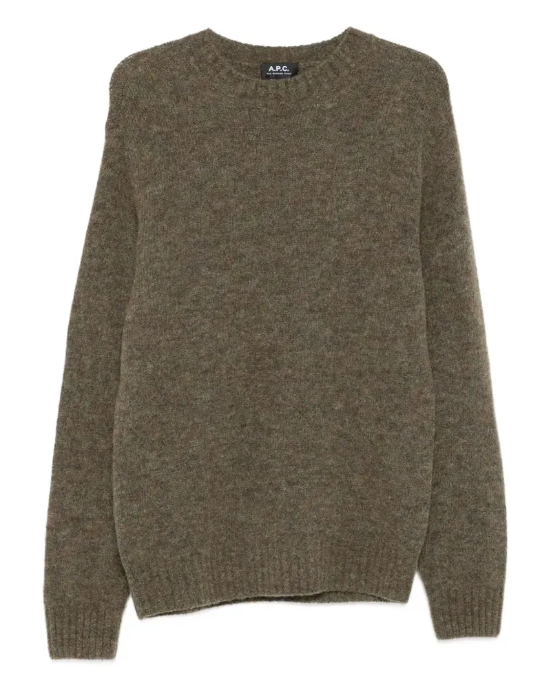 A.P.C. Pullover mit Rundhalsausschnitt - Braun Braun