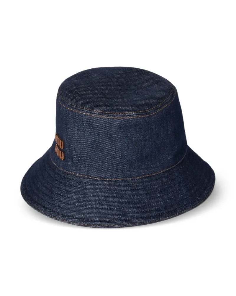 Miu Miu Fischerhut im Jeans-Look - Blau Blau