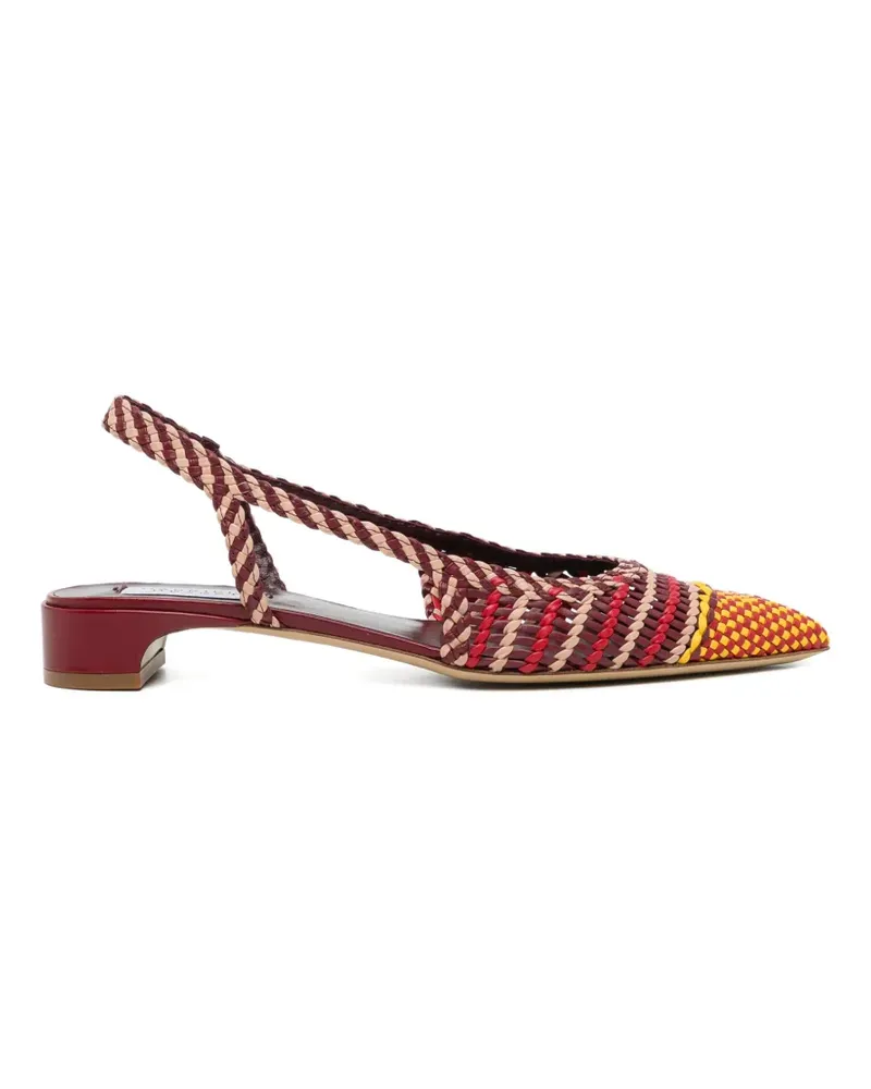 Gabriela Hearst Perro braided slingback pumps - Rot Rot