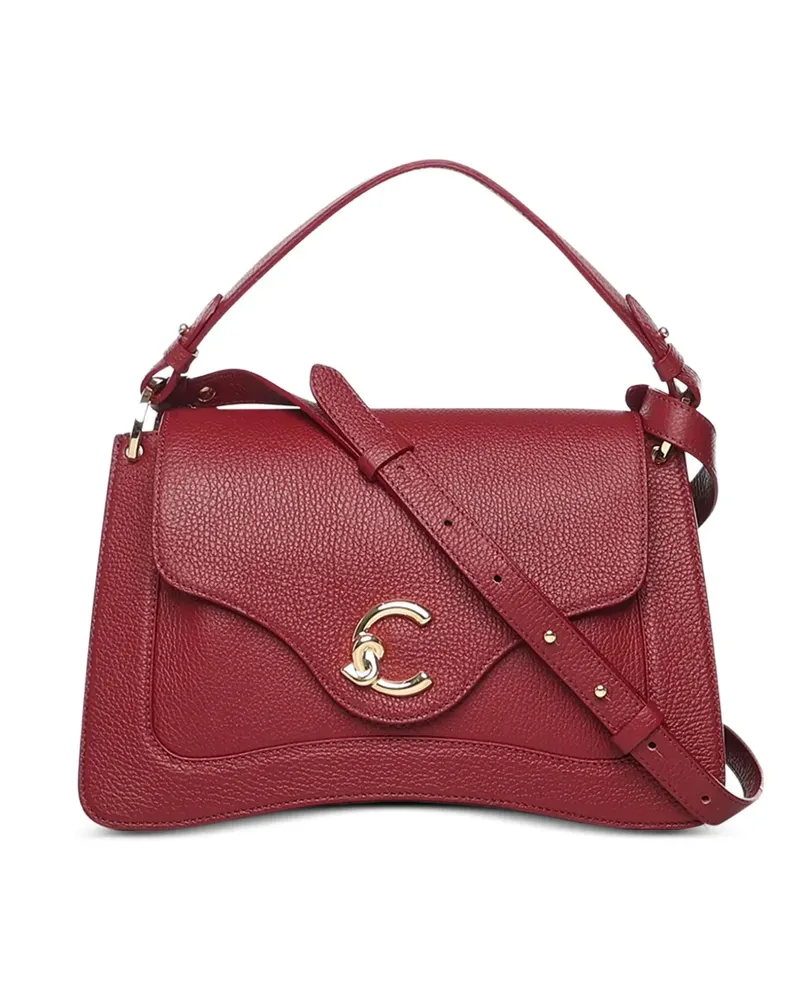 Coccinelle Schultertasche mit Logo-Stickerei - Rot Rot