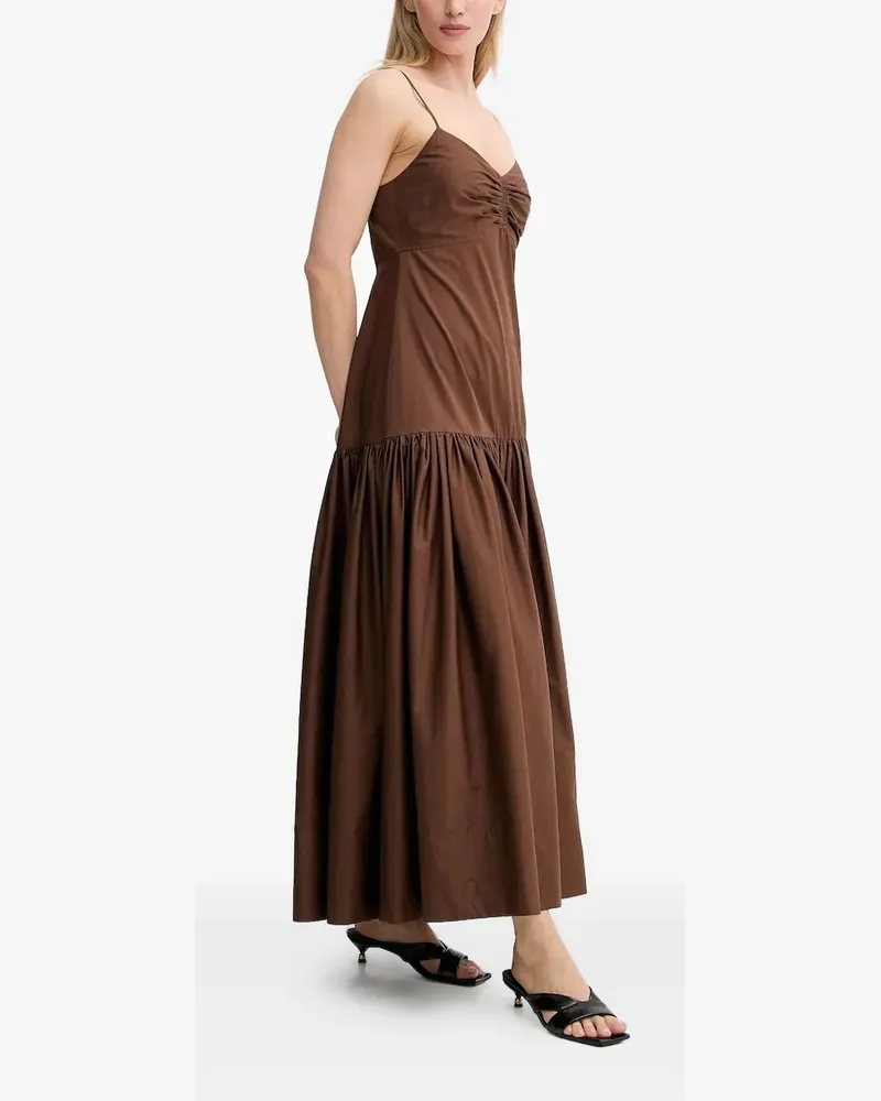 A.L.C. Harper Maxikleid mit Raffungen - Braun Braun