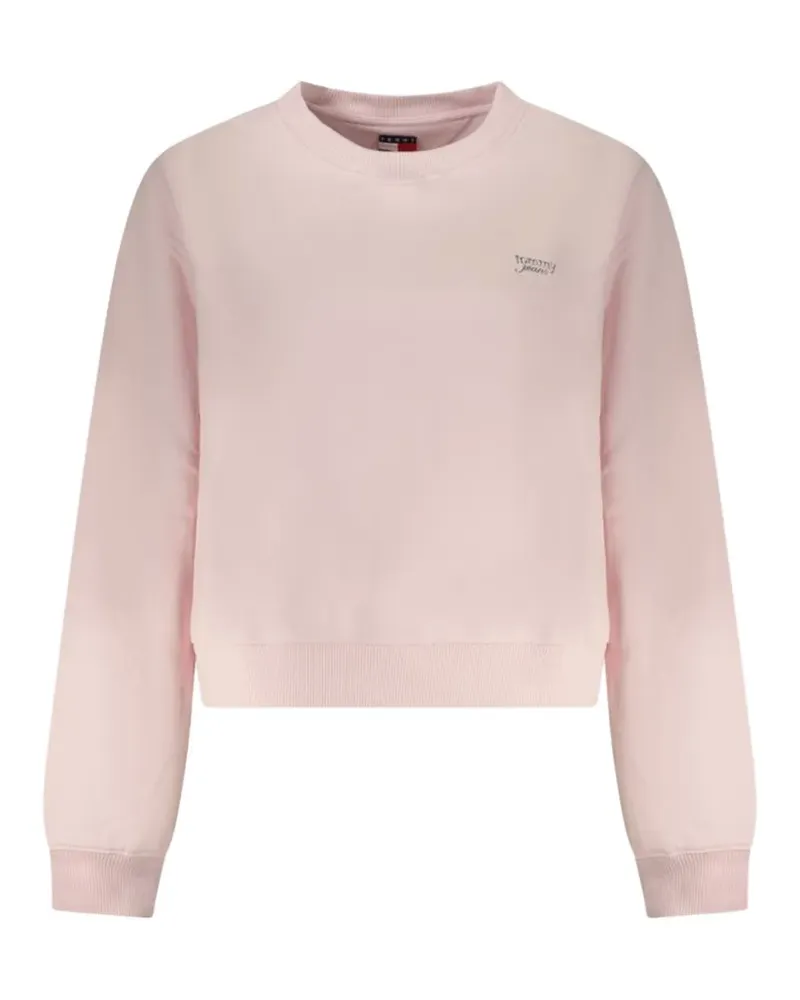 Tommy Hilfiger logo-embroidered cotton sweatshirt - Rosa Rosa