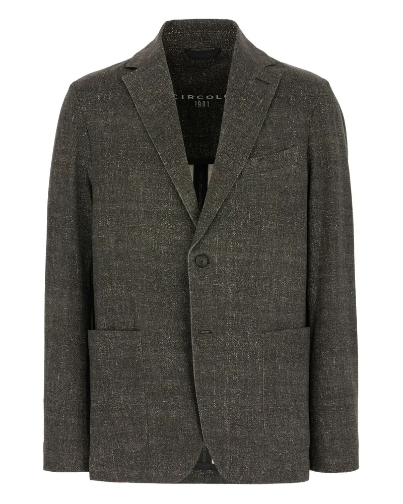 CIRCOLO 1901 Melierte Jacke mit zwei Knöpfen - Grau Grau