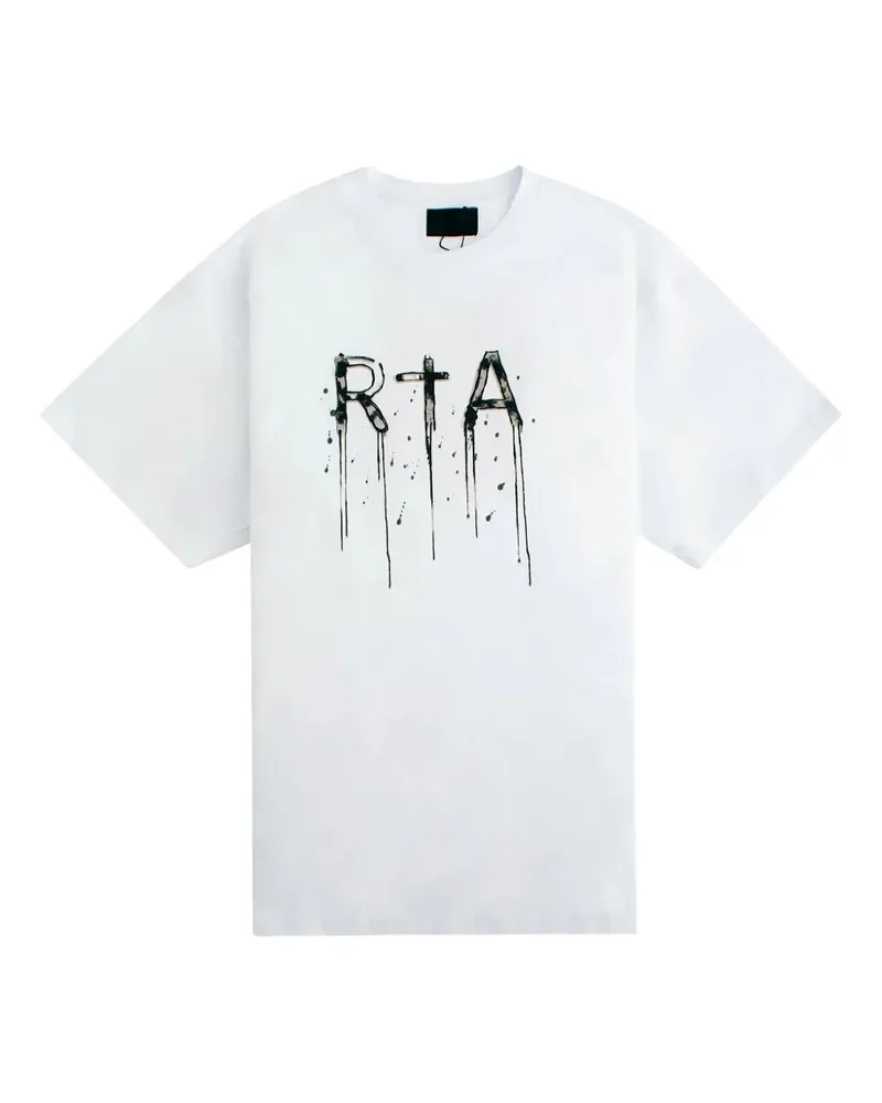 RTA T-Shirt mit Logo-Print - Weiß Weiß
