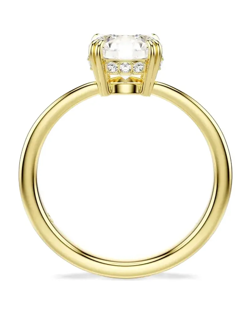 Swarovski Stilla Attract Cocktail Halo-Ring in Goldfarben Gold