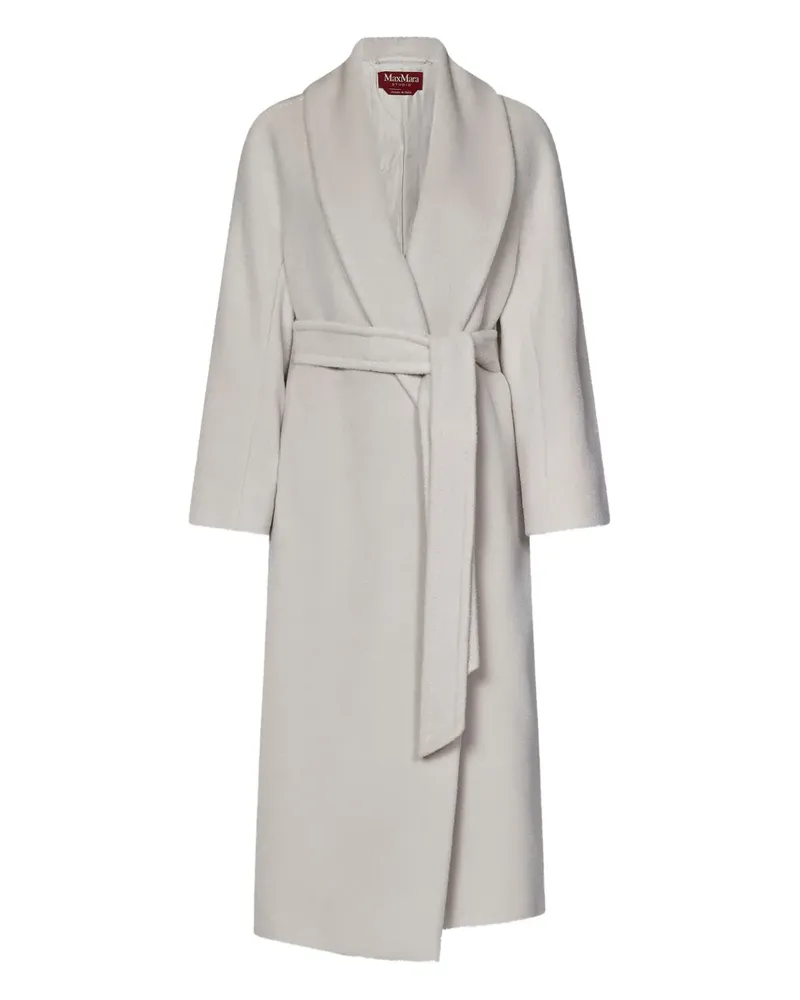 Max Mara shawl-collar belted coat - Nude Nude