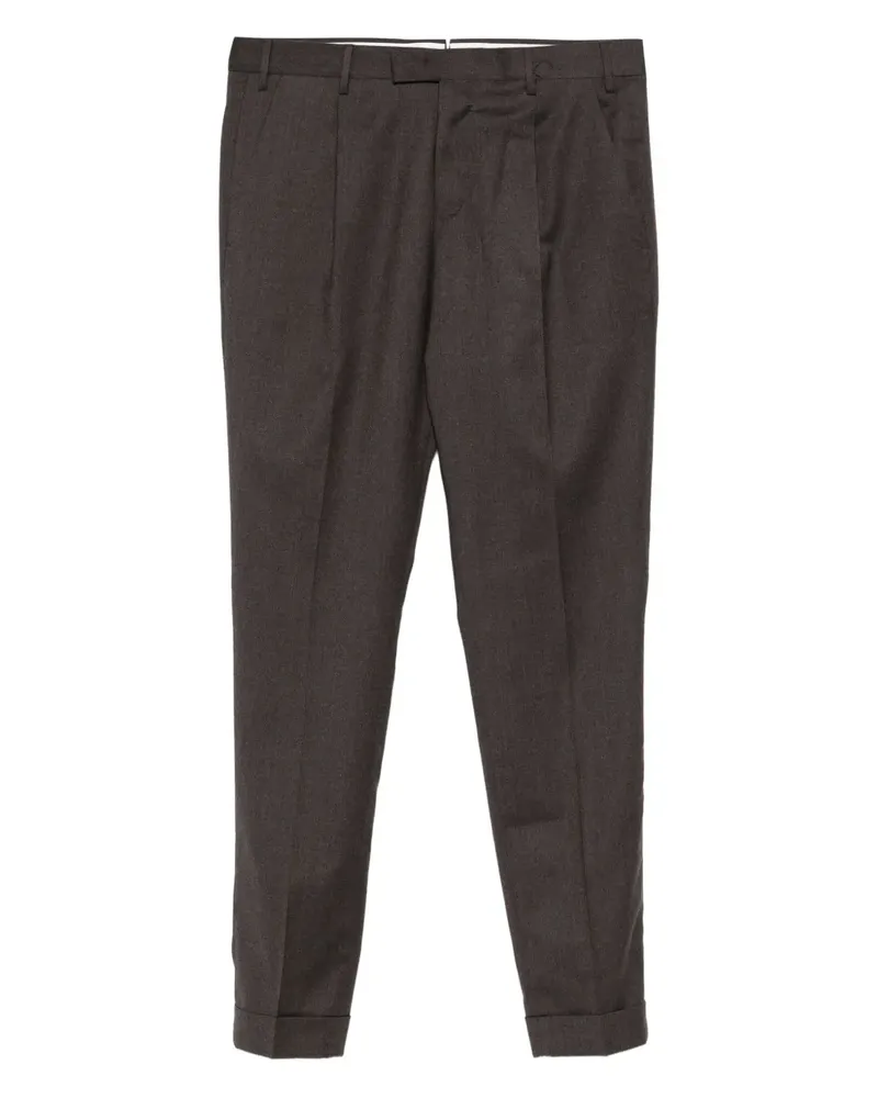 PT TORINO virgin wool blend straight-leg trousers - Braun Braun
