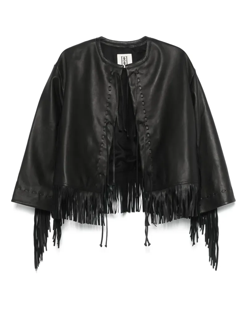 By Malene Birger Zoena Lederjacke - Schwarz Schwarz