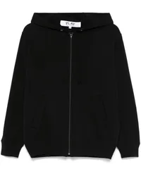 Comme des Garçons Hoodie mit ikonischem Herz-Patch Schwarz