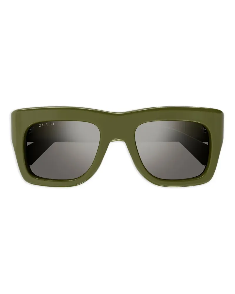 Gucci Sonnenbrille mit Logo - Grün Grün