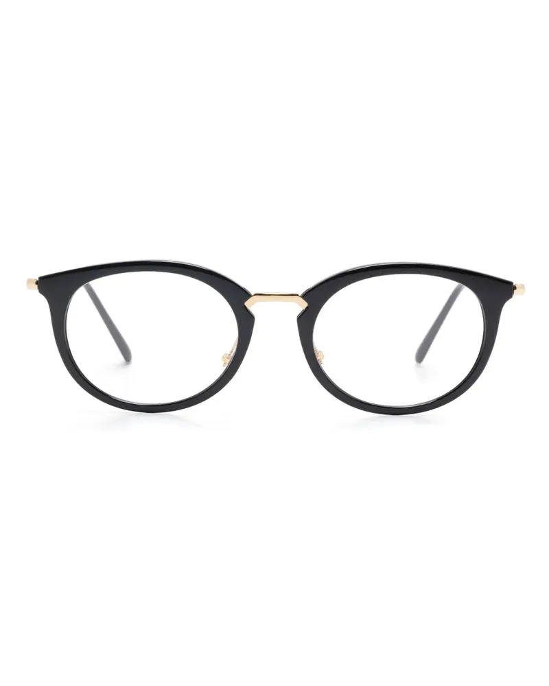 Ray Ban Brille mit rundem Gestell - Schwarz Schwarz