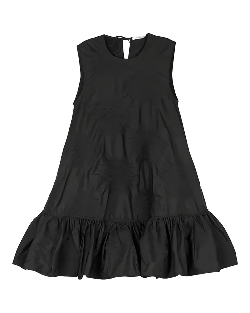 Cecilie Bahnsen Gerüschtes Jacquard-Kleid - Schwarz Schwarz