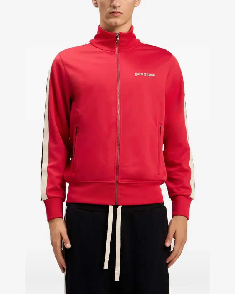 Palm Angels Sportjacke mit Logo-Streifen - Rot Rot