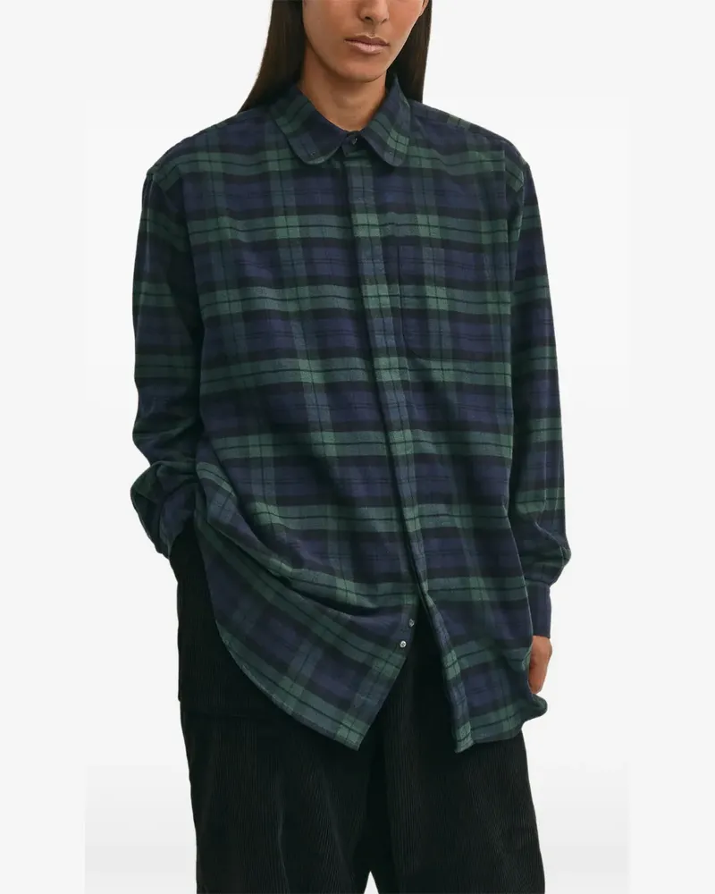 Brooks Brothers X Engineered Garments button-down cotton flannel shirt - Blau Blau