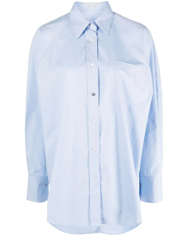 Stella McCartney Hemd im Oversized-Look - Blau Blau