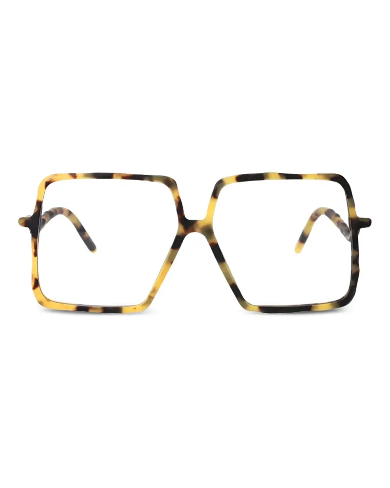 KUBORAUM Maske L12 square-frame glasses - Braun Braun