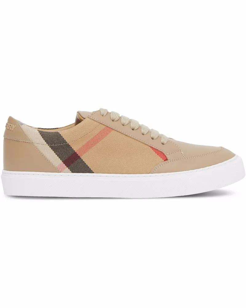 Burberry Sneakers mit House-Check Braun