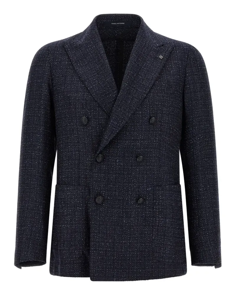 Tagliatore Doppelreihiges Montecarlo Sakko - Blau Blau
