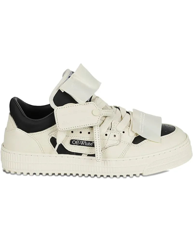 OFF-WHITE black panelled sneakers - Nude Nude