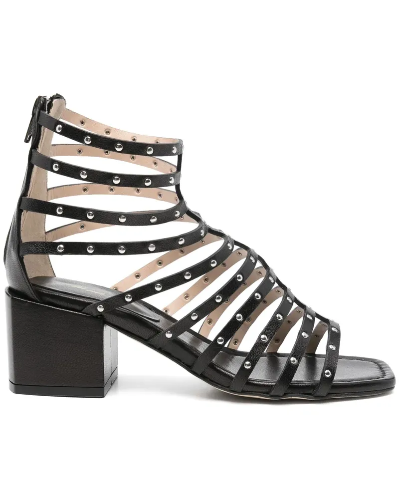 Anna F. Sandalen aus Leder - Schwarz Schwarz