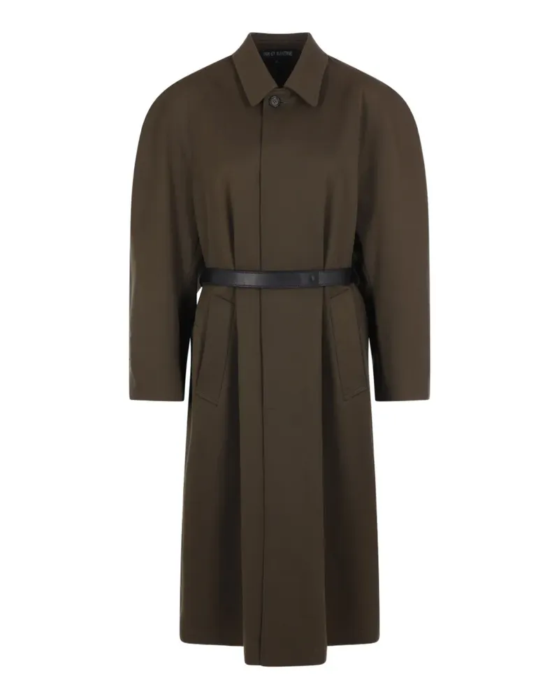 TER ET BANTINE Gabardinemantel mit Gürtel - Braun Braun
