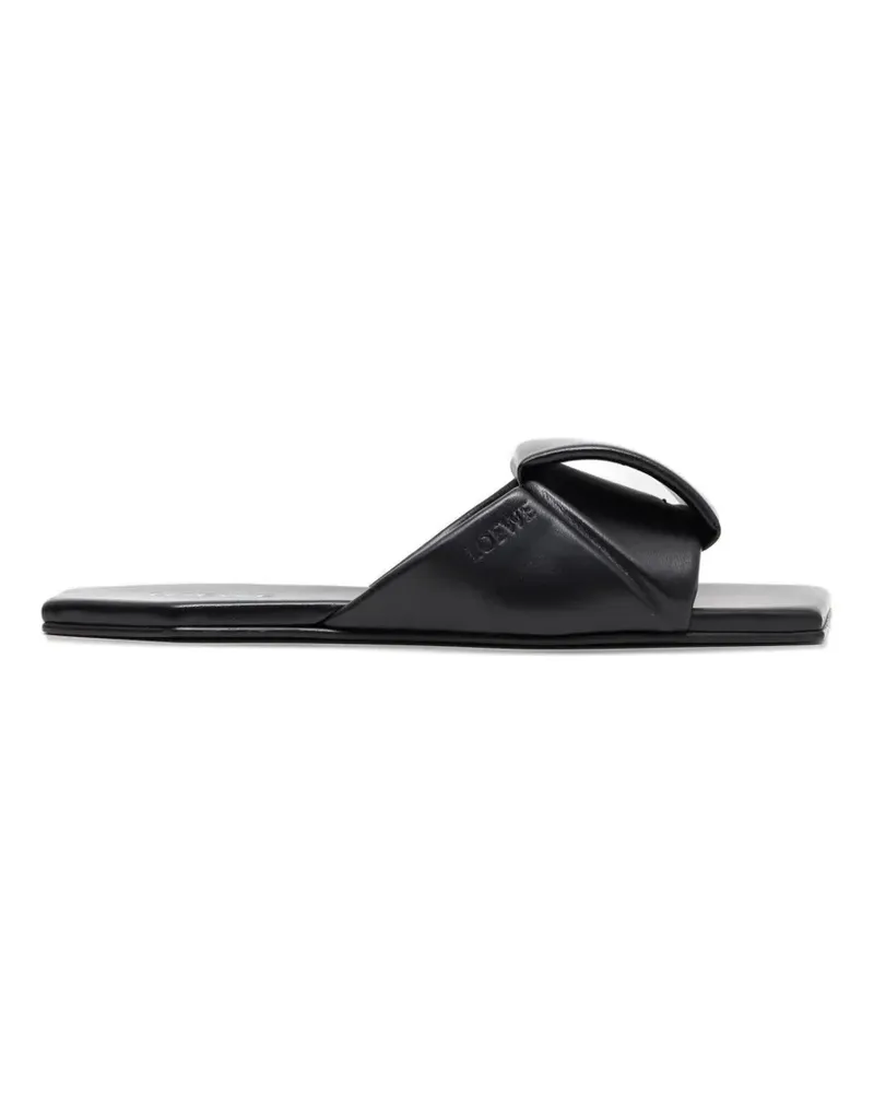 Loewe Origami square-toe sandals - Schwarz Schwarz