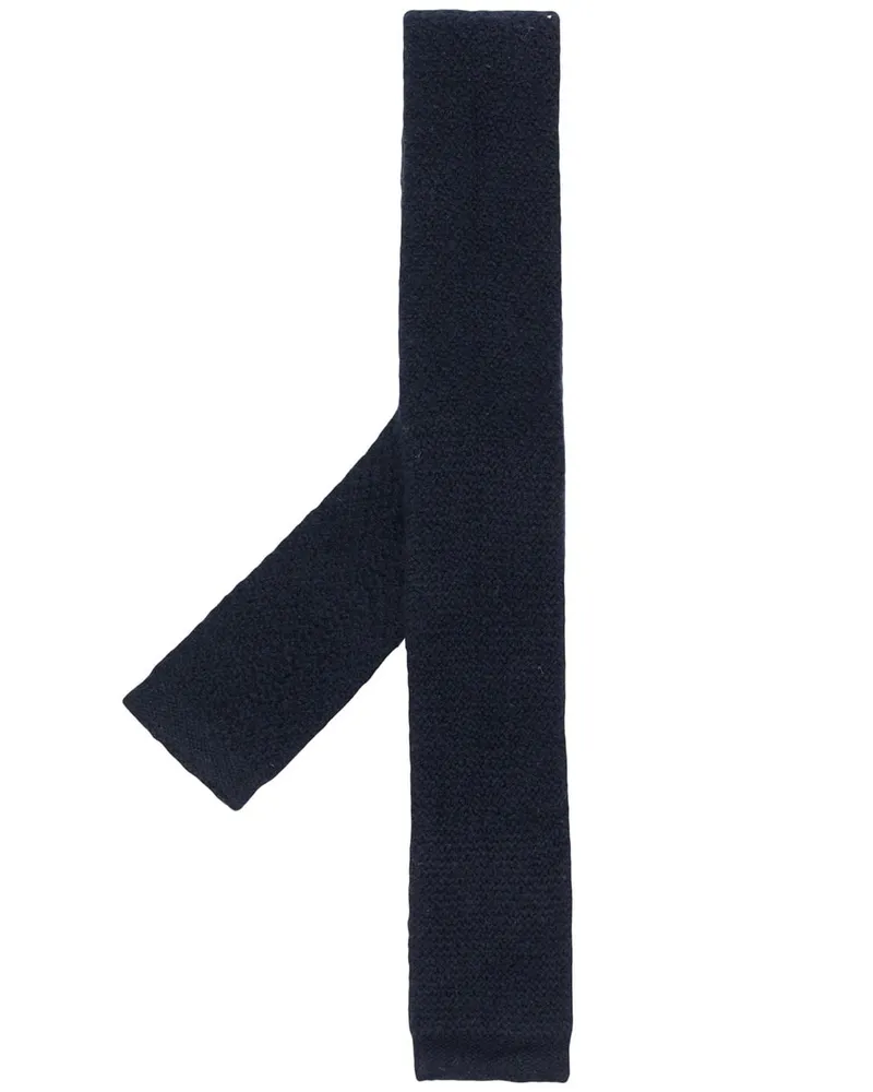 N.Peal Krawatte aus Kaschmir - Blau Blau