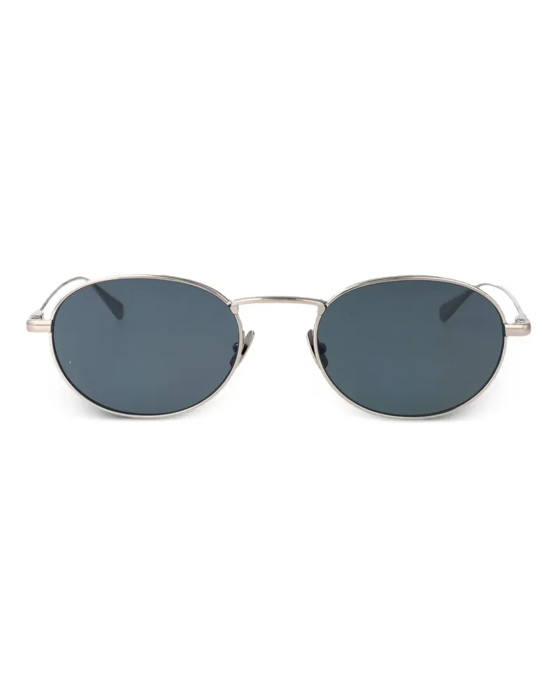 Saint Laurent Sonnenbrille mit rundem Gestell - Silber Silber