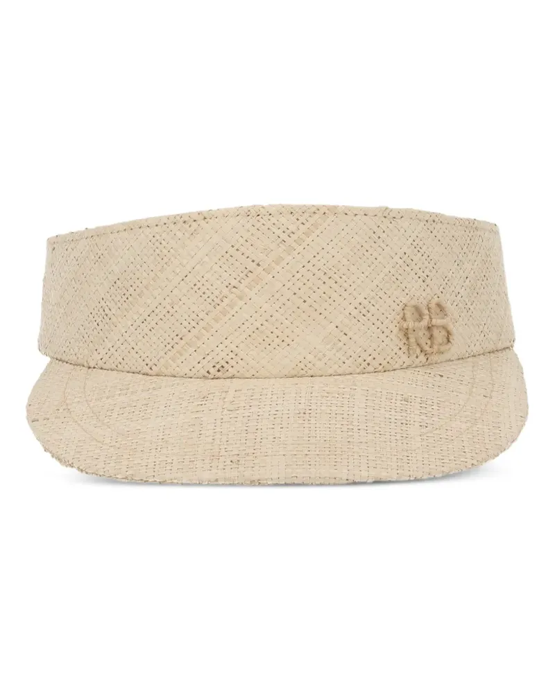 RUSLAN BAGINSKIY woven logo-plaque visor - Nude Nude