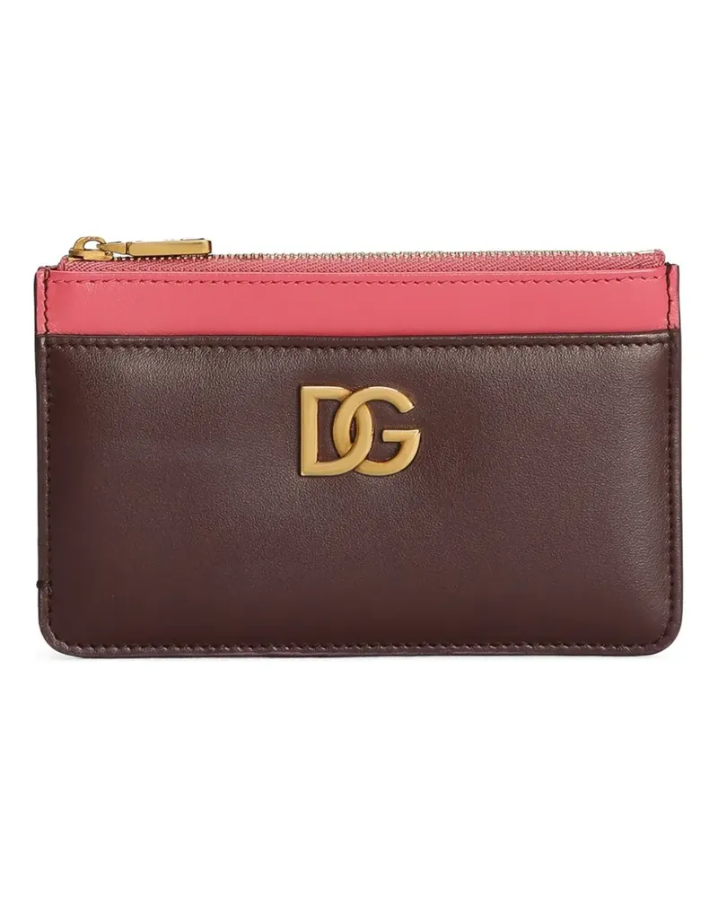 Dolce & Gabbana Kartenetui mit DG-Schild - Rot Rot